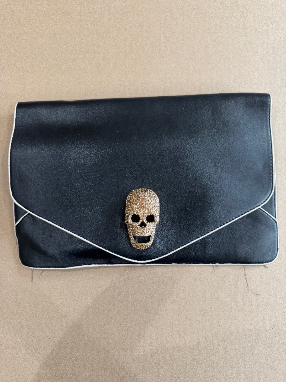 Skull Envelope Clutch